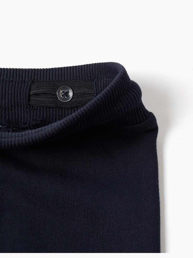 Pantalon de jogging en coton à imprimé Creativity Bleu foncé - Kiabi