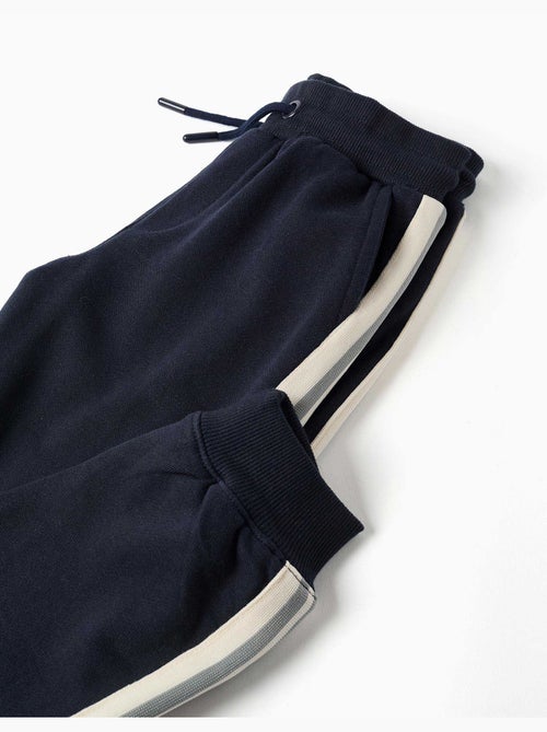 Pantalon de jogging en coton avec bande à rayures - Kiabi Pantalon de jogging en coton avec bande à rayures - Kiabi