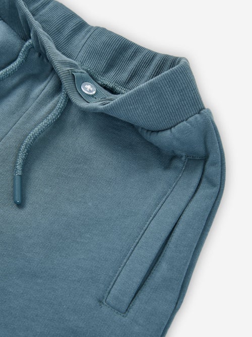 Pantalon de jogging en coton avec plis aux genoux - Kiabi