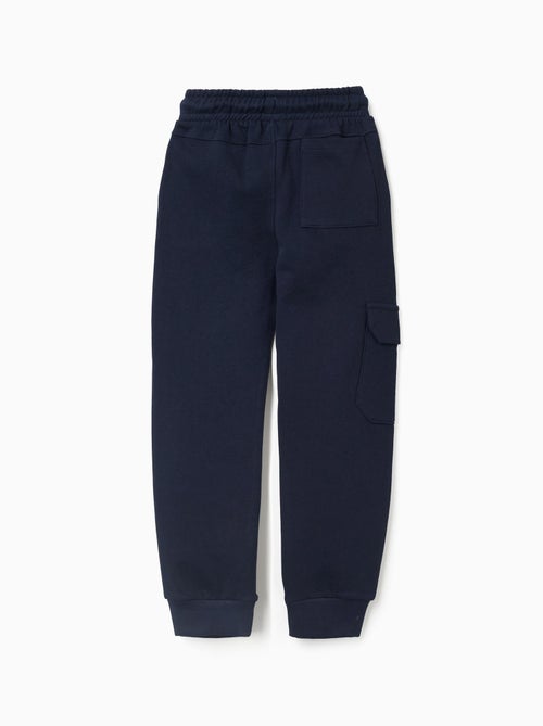 Pantalon de jogging en coton avec poche cargo - Kiabi