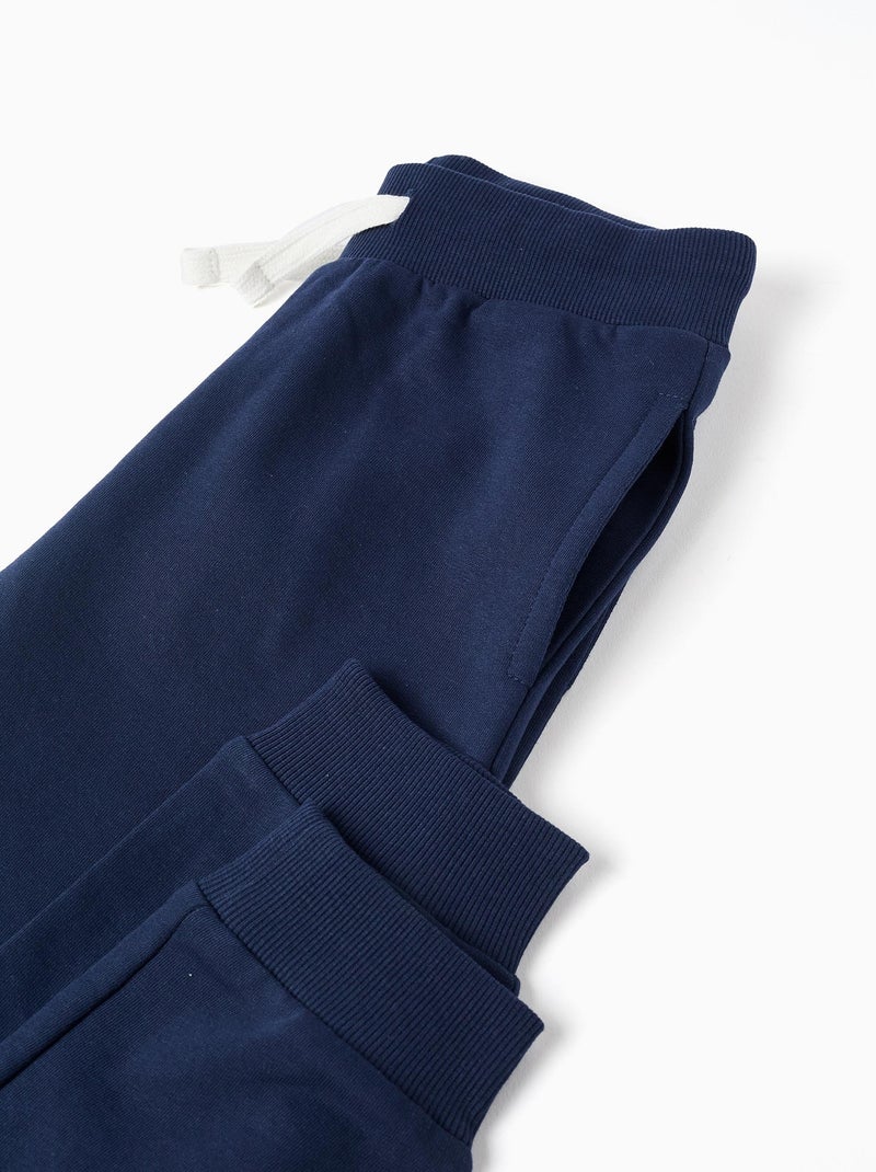 Pantalon de Jogging en Coton Bleu foncé - Kiabi