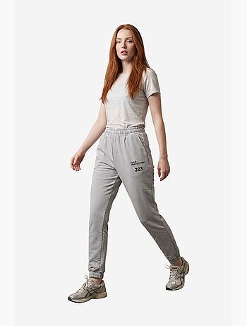 Pantalon de jogging imprimé en coton lycra à taille mi-haute my fashion