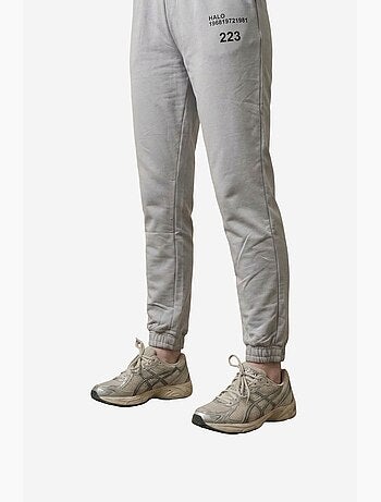 Pantalon de jogging imprimé en coton lycra à taille mi-haute my fashion