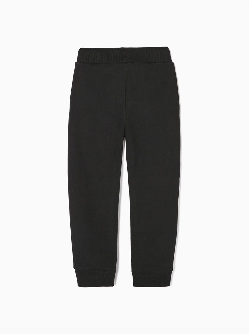 Pantalon de Jogging en Coton Noir Noir - Kiabi