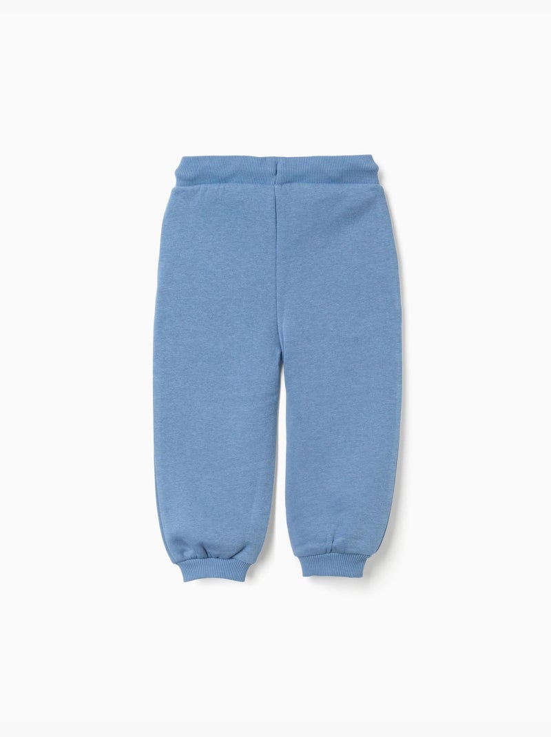 Pantalon de jogging en coton peigné à imprimé Art Thinker Bleu Bleu - Kiabi