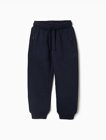 Pantalon de jogging en coton peigné avec cordon de serrage et poches