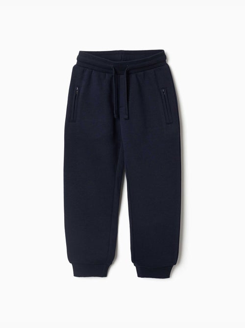 Pantalon de jogging en coton peigné avec cordon de serrage et poches - Kiabi Pantalon de jogging en coton peigné avec cordon de serrage et poches - Kiabi