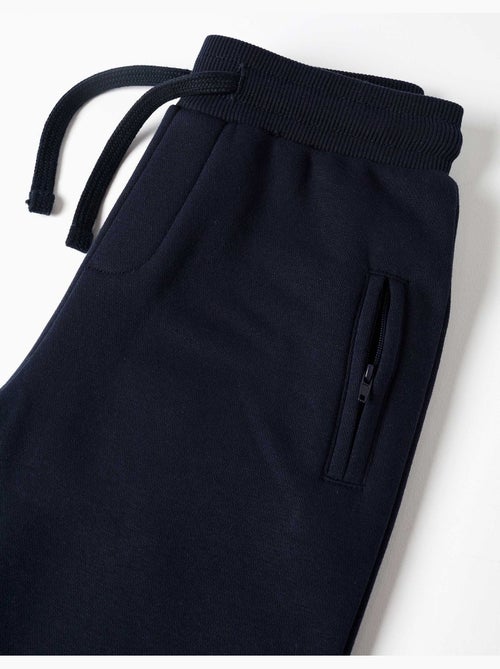 Pantalon de jogging en coton peigné avec cordon de serrage et poches - Kiabi Pantalon de jogging en coton peigné avec cordon de serrage et poches - Kiabi