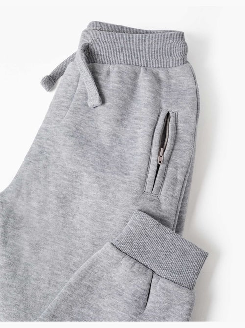Pantalon de jogging en coton peigné avec cordon de serrage et poches - Kiabi Pantalon de jogging en coton peigné avec cordon de serrage et poches - Kiabi