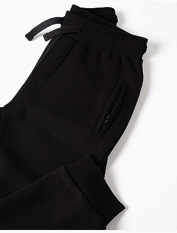 Pantalon de jogging en coton peigné avec cordon de serrage et poches