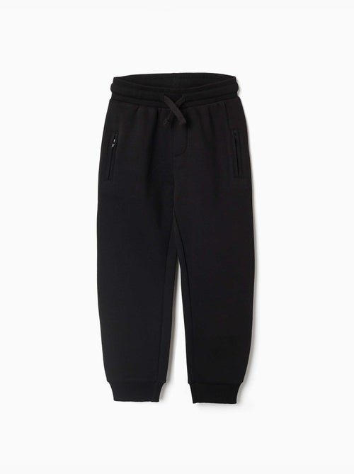 Pantalon de jogging en coton peigné avec cordon de serrage et poches - Kiabi Pantalon de jogging en coton peigné avec cordon de serrage et poches - Kiabi