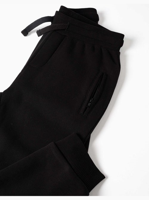 Pantalon de jogging en coton peigné avec cordon de serrage et poches - Kiabi Pantalon de jogging en coton peigné avec cordon de serrage et poches - Kiabi
