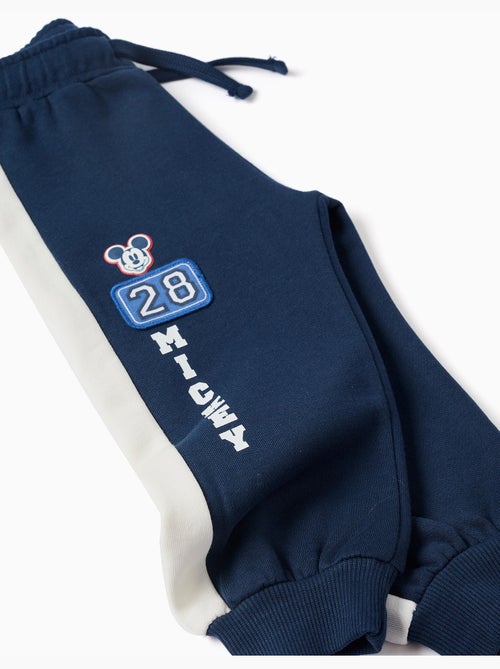 Pantalon de jogging en coton peigné avec imprimé mickey - Kiabi