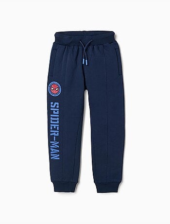 Pantalon de jogging en coton peigné avec imprimé Spider-Man et cordon