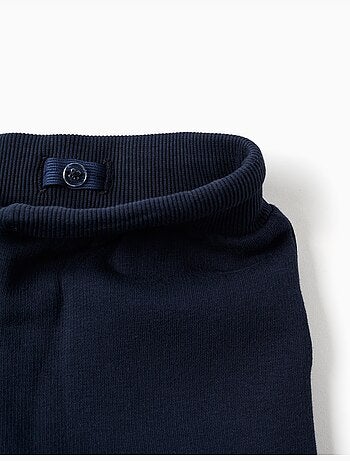 Pantalon de jogging en coton peigné avec poches cargo et imprimé