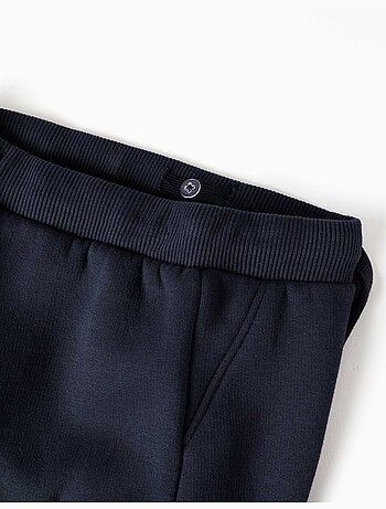 Pantalon de jogging en coton peigné avec poches cargo et imprimé