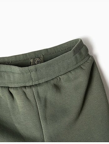 Pantalon de jogging en coton peigné avec poches cargo et imprimé