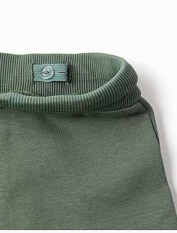 Pantalon de jogging en coton peigné avec poches cargo et imprimé