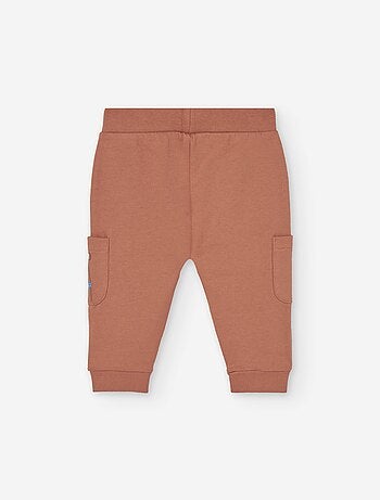 Pantalon de jogging en coton peigné avec poches cargo