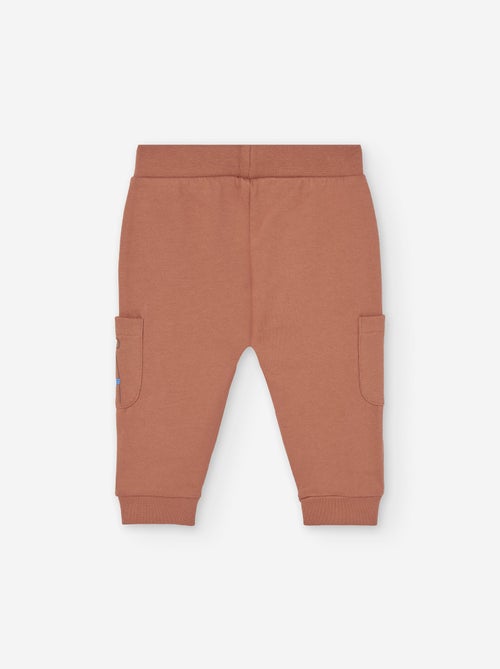 Pantalon de jogging en coton peigné avec poches cargo - Kiabi