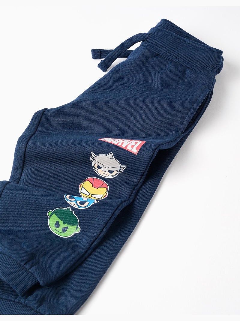 Pantalon de jogging en coton peigné Super Friends Bleu foncé - Kiabi