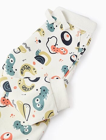 Pantalon de Jogging en coton polyester peigné avec Motif Bugs