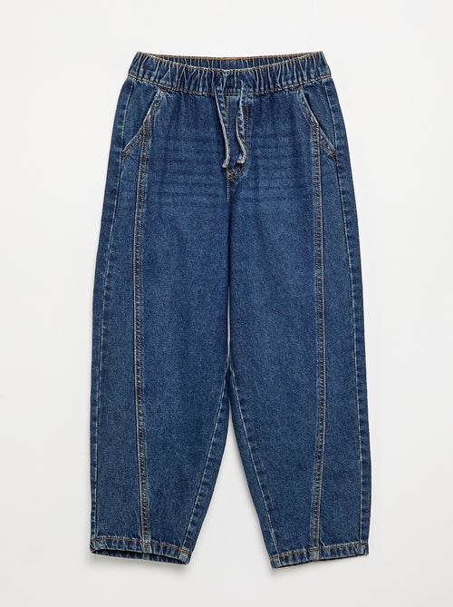 Pantalon de jogging en denim - Kiabi