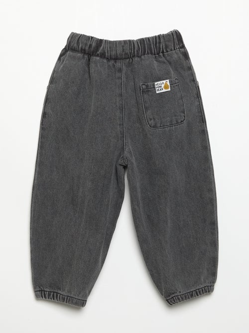 Pantalon de jogging en denim - Kiabi