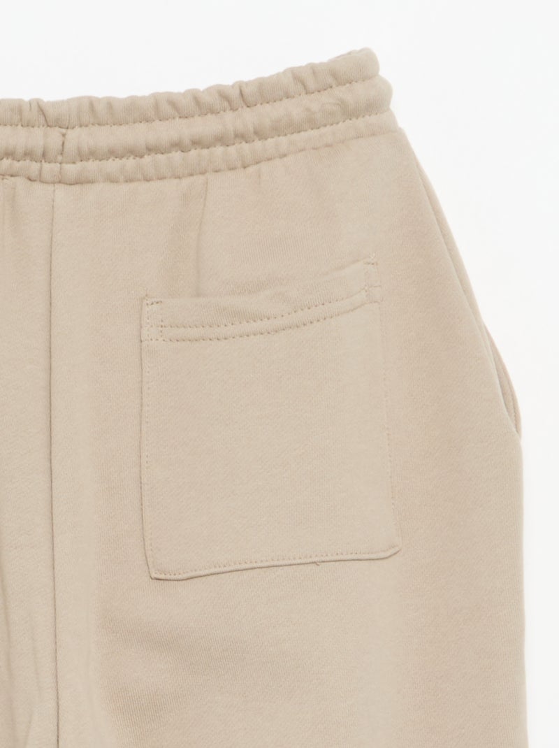 Pantalon de jogging en French Terry Beige - Kiabi