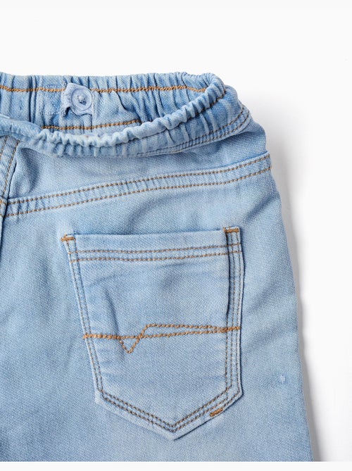 Pantalon de jogging en jean avec cordon - Kiabi