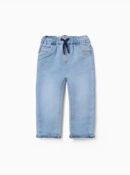 Pantalon de jogging en jean avec cordon - Kiabi Pantalon de jogging en jean avec cordon - Kiabi