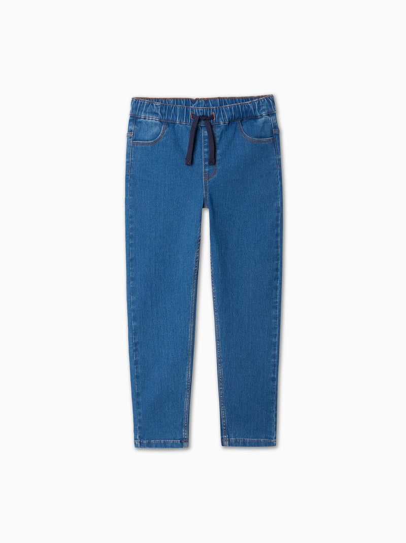 Pantalon de jogging en jean Bleu - Kiabi