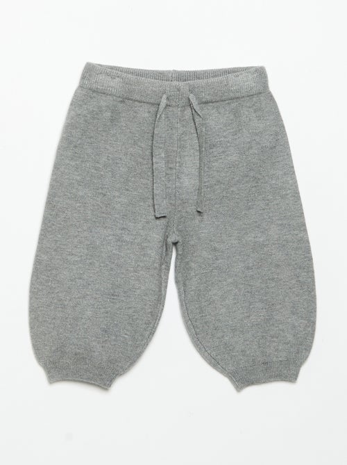 Pantalon de jogging en maille compacte - Kiabi