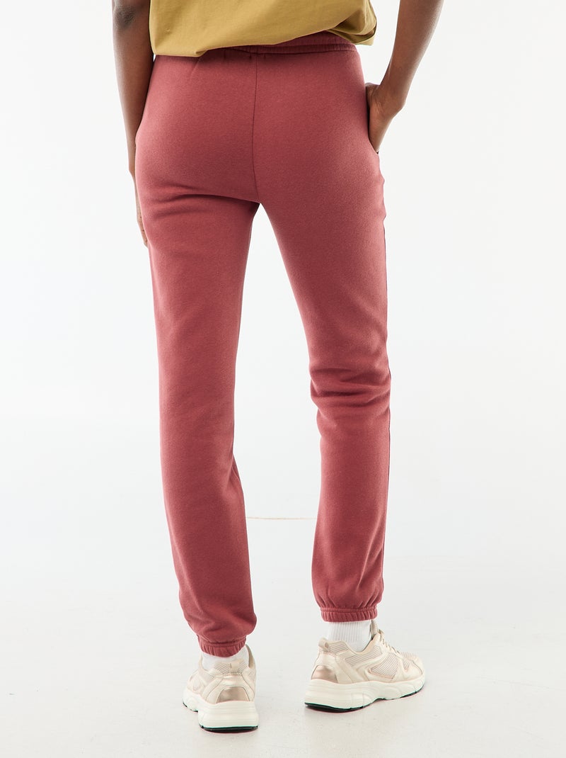 Pantalon de jogging en maille femme Rouge - Kiabi