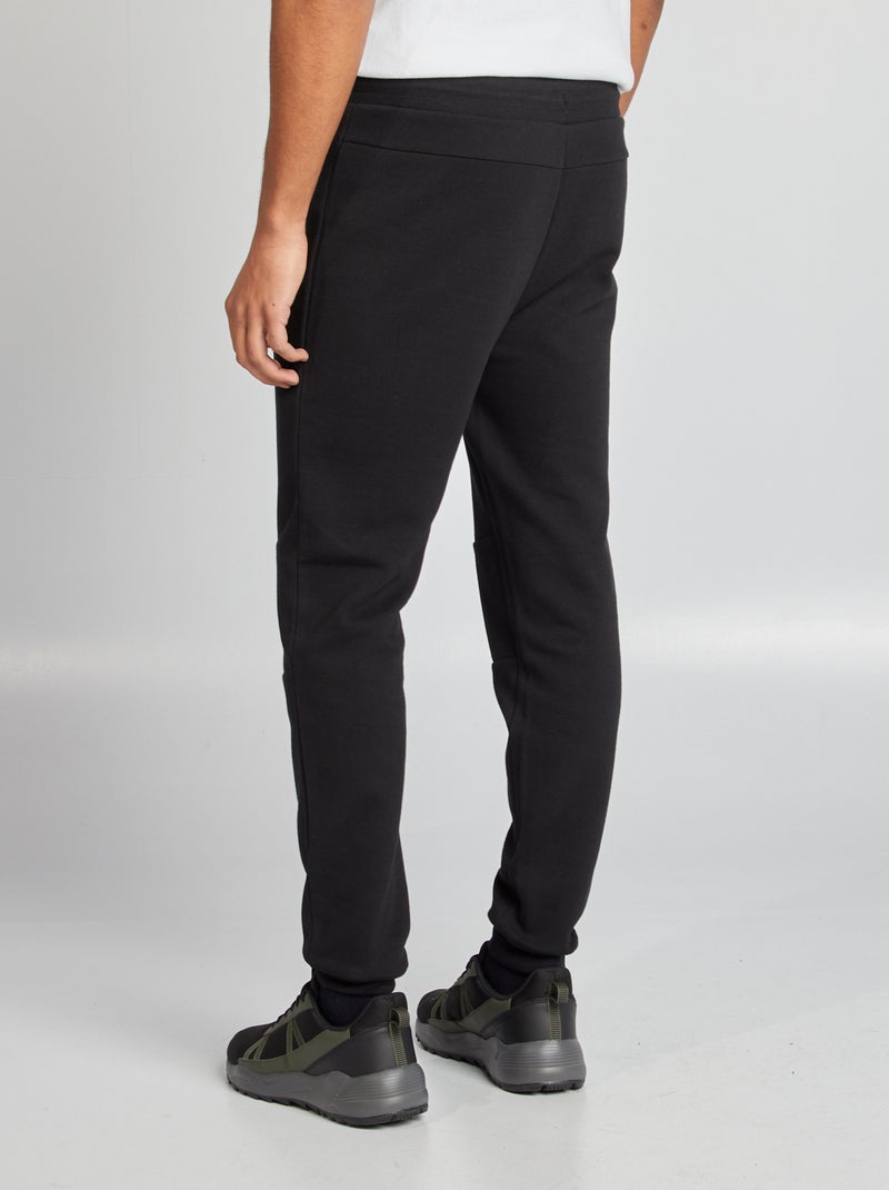 Pantalon de jogging en maille noir - Kiabi