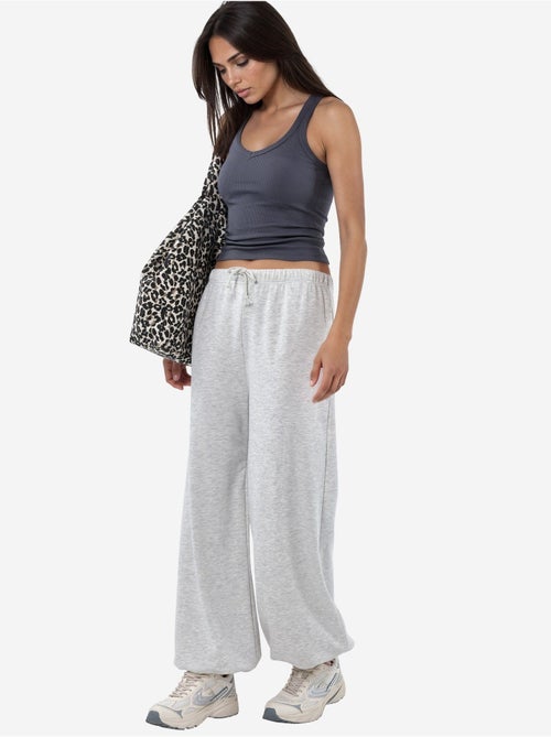 Pantalon de jogging en mélange de coton à jambe droite pour femme busem - Kiabi Pantalon de jogging en mélange de coton à jambe droite pour femme busem - Kiabi