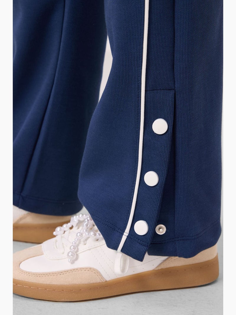 Pantalon de jogging en mélange de coton tommy Bleu marine - Kiabi