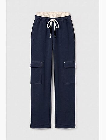Pantalon de jogging en mélange de coton tommy