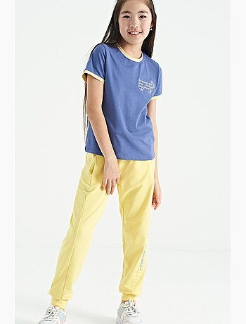 Pantalon de jogging en mélange de coton tommy