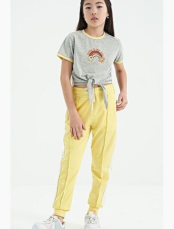 Pantalon de jogging en mélange de coton tommy