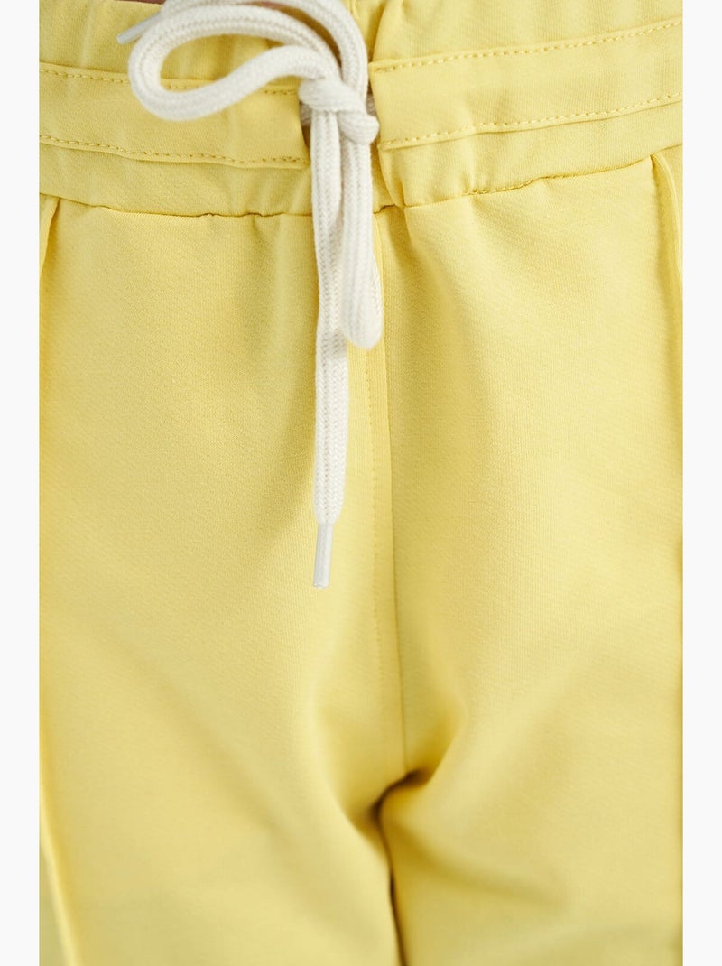 Pantalon de jogging en mélange de coton tommy Jaune/Blanc - Kiabi