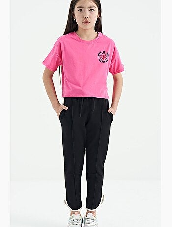 Pantalon de jogging en mélange de coton tommy