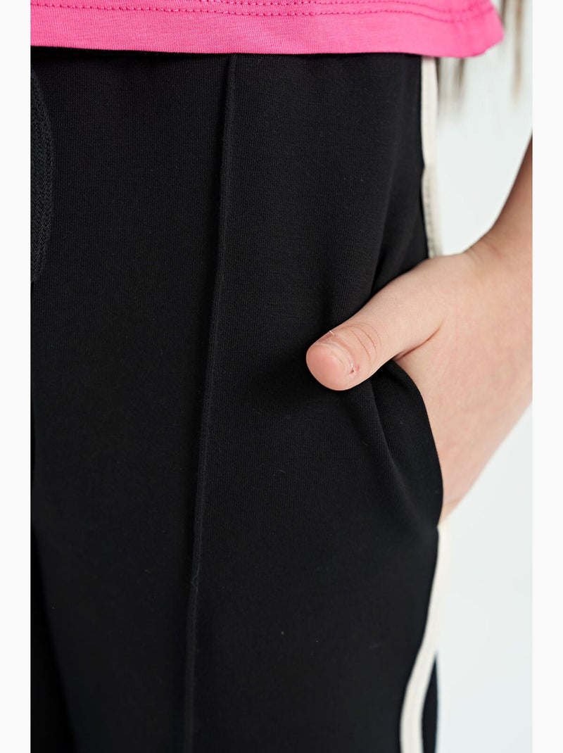 Pantalon de jogging en mélange de coton tommy Noir - Kiabi