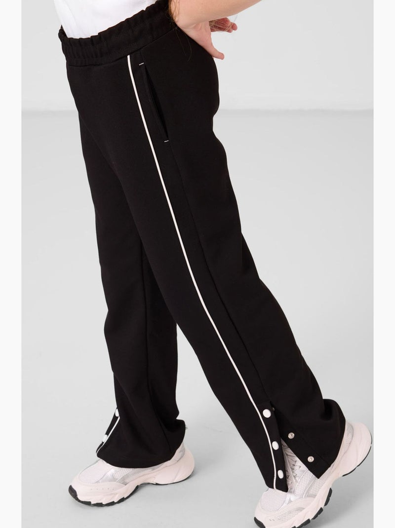 Pantalon de jogging en mélange de coton tommy Noir - Kiabi