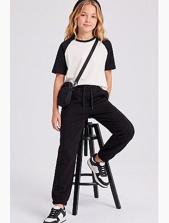 Pantalon de jogging en mélange de coton tommy