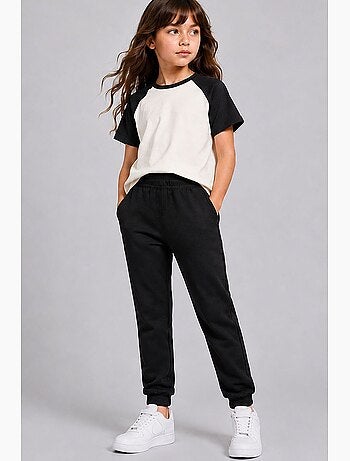 Pantalon de jogging en mélange de coton tommy
