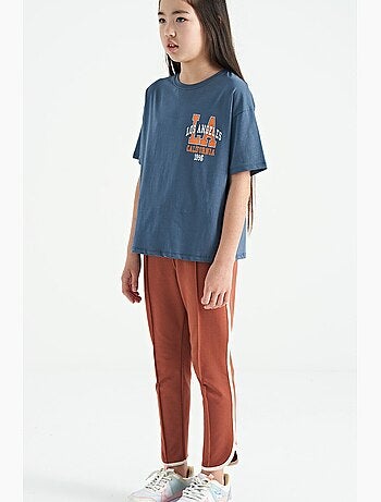 Pantalon de jogging en mélange de coton tommy