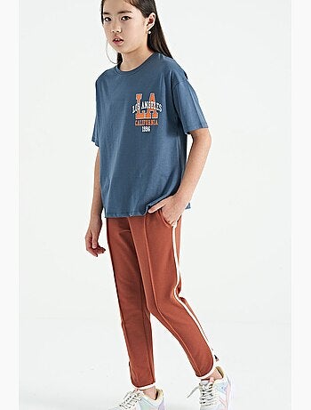 Pantalon de jogging en mélange de coton tommy