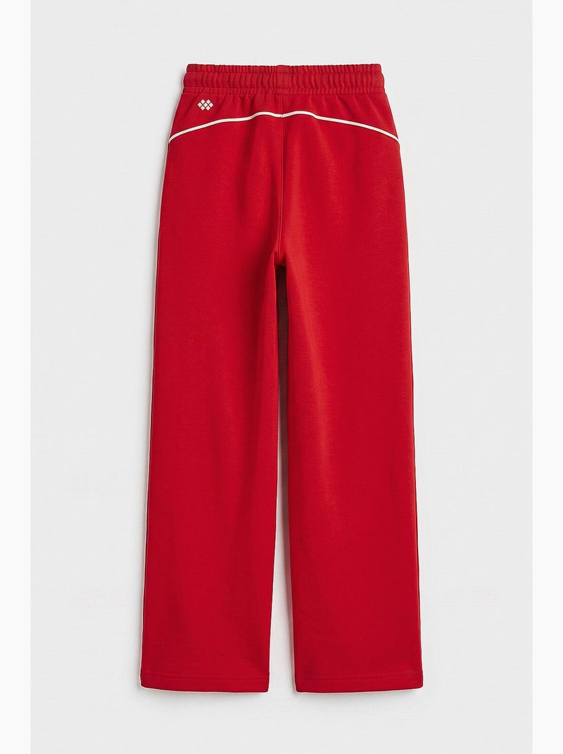 Pantalon de jogging en mélange de coton tommy Rouge - Kiabi