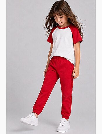 Pantalon de jogging en mélange de coton tommy